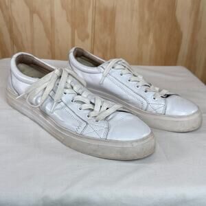 Taos white leather sneakers women’s size 9.5